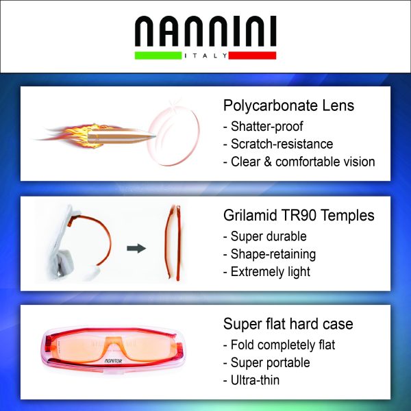 Nannini Italy Reading Glasses - Monitor Glasses (Anti-blue Light) - Image 3